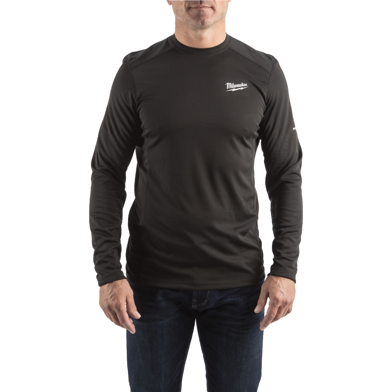 MILWAUKEE Funktions-Langarm-Shirt schwarz mit UV-Schutz WWLSBL-S