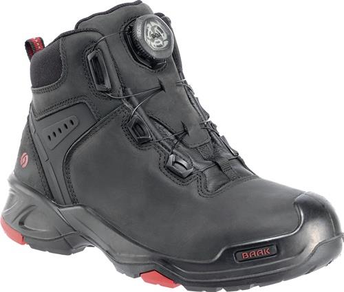 BAAK Sicherheitsstiefel Braxton Gr.41 schwarz/rot Leder S3 SRC HRO EN20345 BAAK