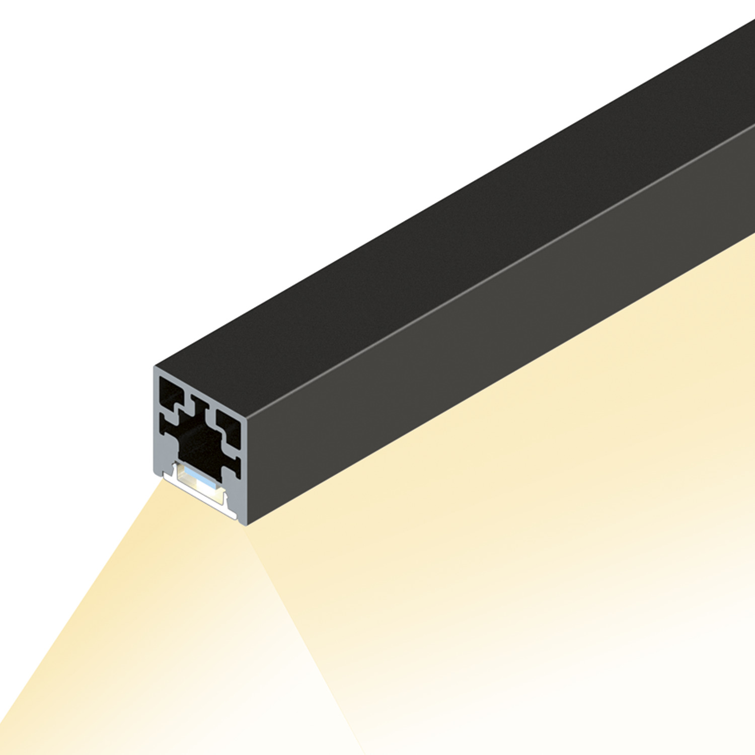 HETTICH Cadro Lichtprofil Basis schwarz matt, 9298812