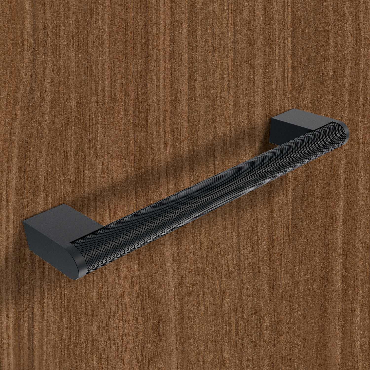 HETTICH Griff Varna, Bohrabstand 416 mm, L 446 mm, B 14.6 mm, H 35.3 mm, Schwarz matt, 9332354