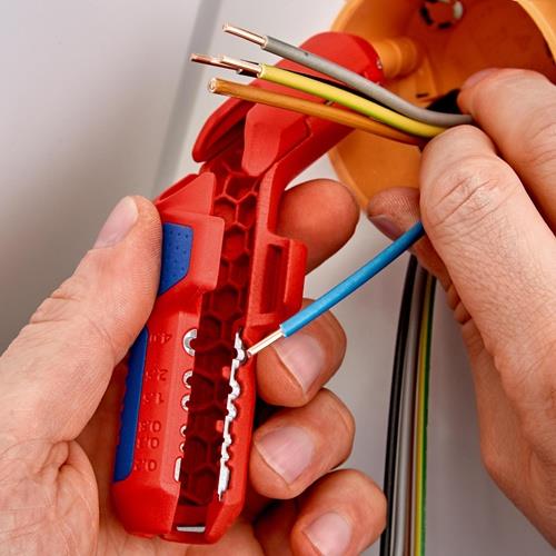 KNIPEX Univ.Abmantelungswerkzeug ErgoStrip® Gesamt-L.130mm f.Linkshänder KNIPEX