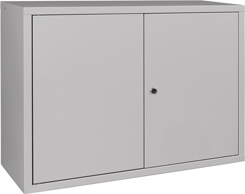 Nordwest Hängeschrank H600xB800xT300mm Vollblech,1 BD lichtgrau/lichtgrau