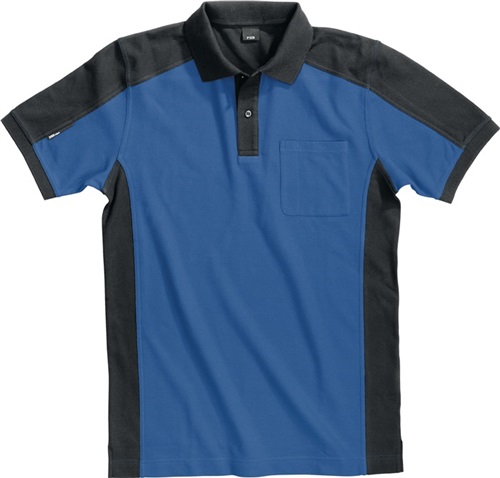 FHB Poloshirt KONRAD Gr.L royal/schwarz FHB