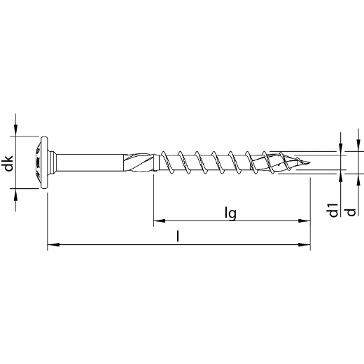 HECO TOPIX-plus 8,0 x 160, Tellerkopf, T-Drive, Teilgewinde, verzinkt blau, A3K