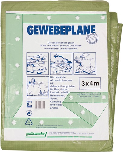 PROMAT Gewebeplane Multi Tarp Stand.B.6000xL.8000mm olivgrün G.100g/m²