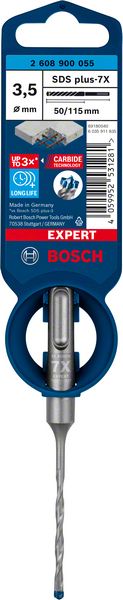 BOSCH EXPERT SDS plus-7X Hammerbohrer, 3,5 x 50 x 115 mm. Für Bohrhämmer