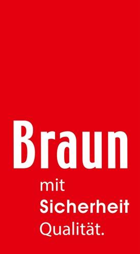 BRAUN Baurolle Seilrad-D.190mm m.Hakensicherung u.Kreuzbügel BRAUN