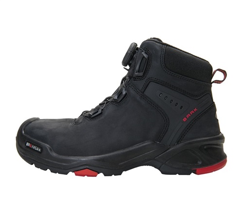 BAAK Sicherheitsstiefel Braxton Gr.45 schwarz/rot Leder S3 SRC HRO EN20345 BAAK