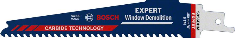 BOSCH EXPERT ‘Window Demolition’ S 956 DHM Säbelsägeblatt, 1 Stück. Für Säbelsägen