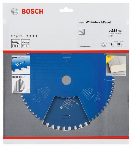 BOSCH Kreissägeblatt Expert for Sandwich Panel, 235 x 30 x 2,2 mm, 50