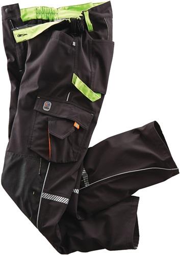 TERRAX Softshellhose Terrax Workwear Gr.60 schwarz/limette TERRAX