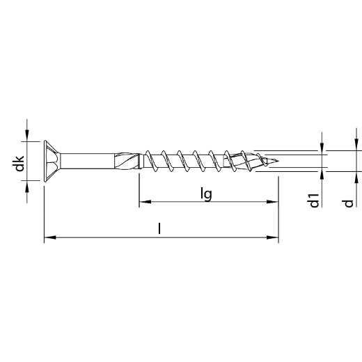 HECO TOPIX-plus 4,5 x 30, Senkkopf mit Frästaschen, Pozi-Drive, Teilgewinde, verzinkt gelb, A3L