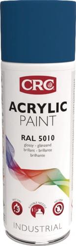 CRC Farbschutzlackspray ACRYLIC PAINT enzianbl. glänzend RAL5010 400ml Spraydose CRC