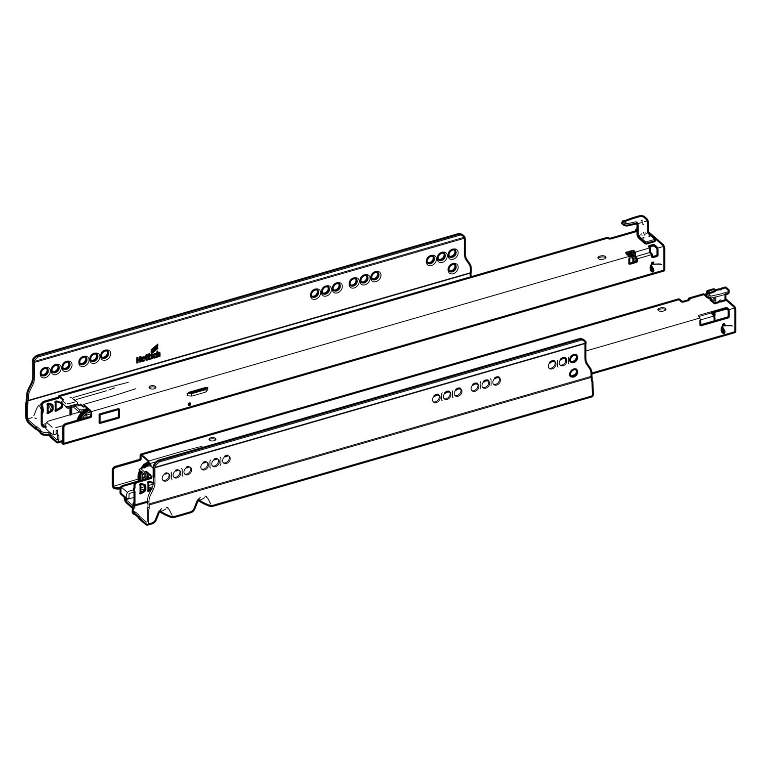 HETTICH Vollauszug Actro YOU XL (70 kg), 450 mm, links und rechts, 9318215