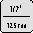 WERA Steckschlüsseleinsatz 8790 HMC HF 1/2 Zoll 6-kant SW 10mm L.37mm WERA