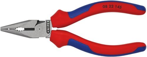 KNIPEX Spitzkombizange L.145mm pol.Mehrkomp.-Hülle schwarz atram.KNIPEX