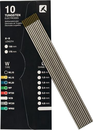 TIGZONE Wolframelektrode D.1,6mm L.175mm gold TIGZONE