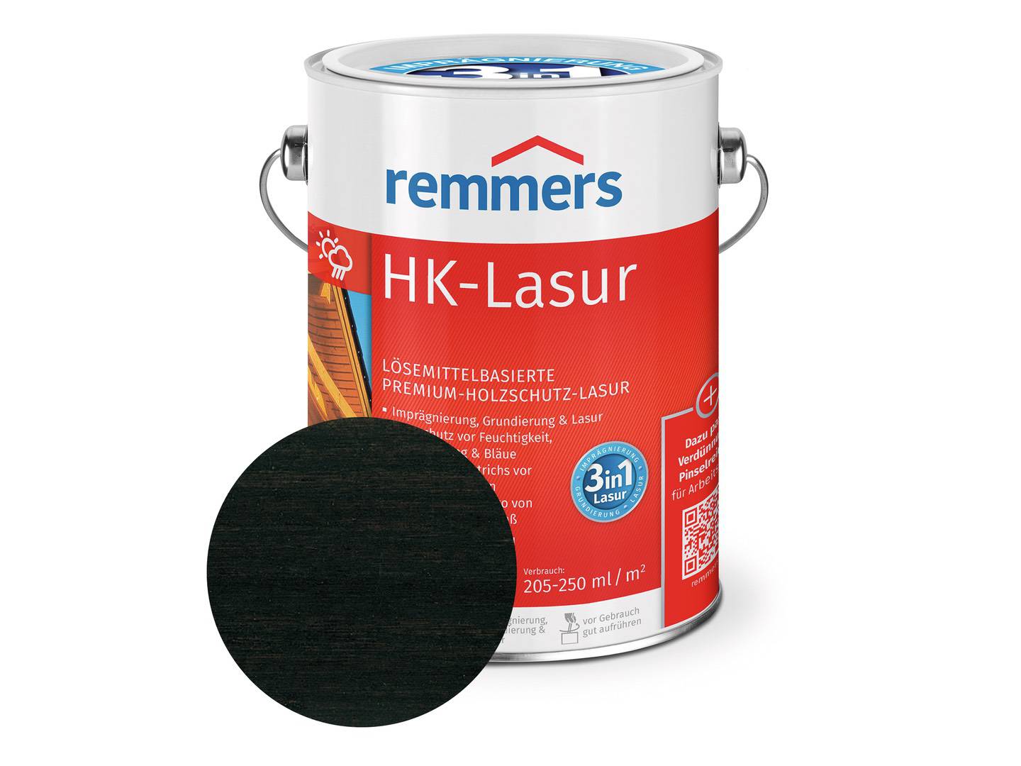 REMMERS HK-Lasur ebenholz (RC-790) 10 l