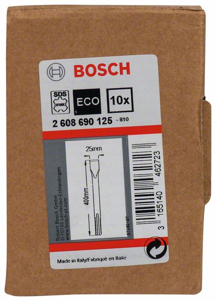 BOSCH Flachmeißel mit SDS max-Aufnahme, 400 x 25 mm, 10er-Pack