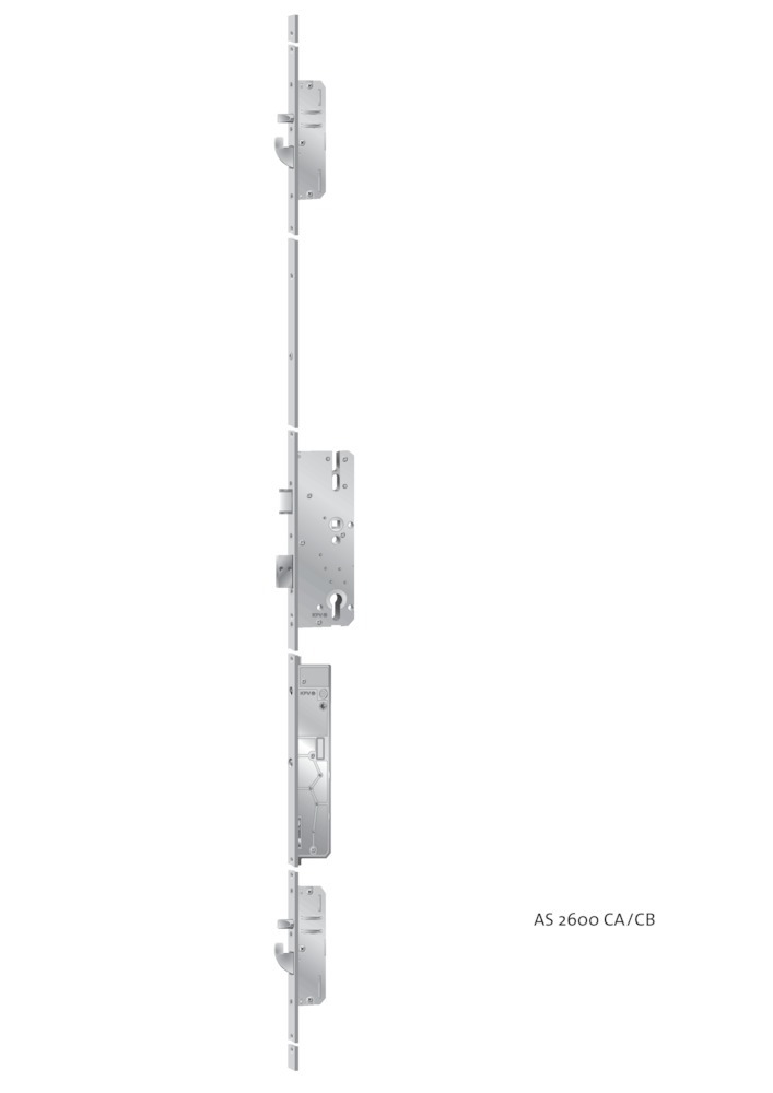 KFV Selbstverriegelnde-Mehrfachverriegelung GEN AS2600ANCA, 8/94 mm, kantig, Edelstahl