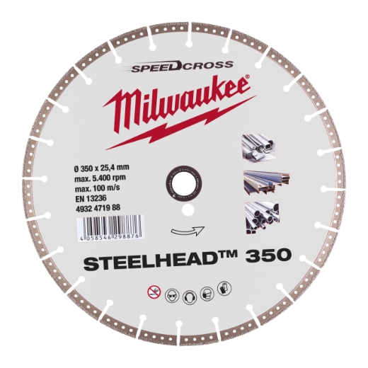 MILWAUKEE Diamant-Trennscheibe DH STEELHEAD 350