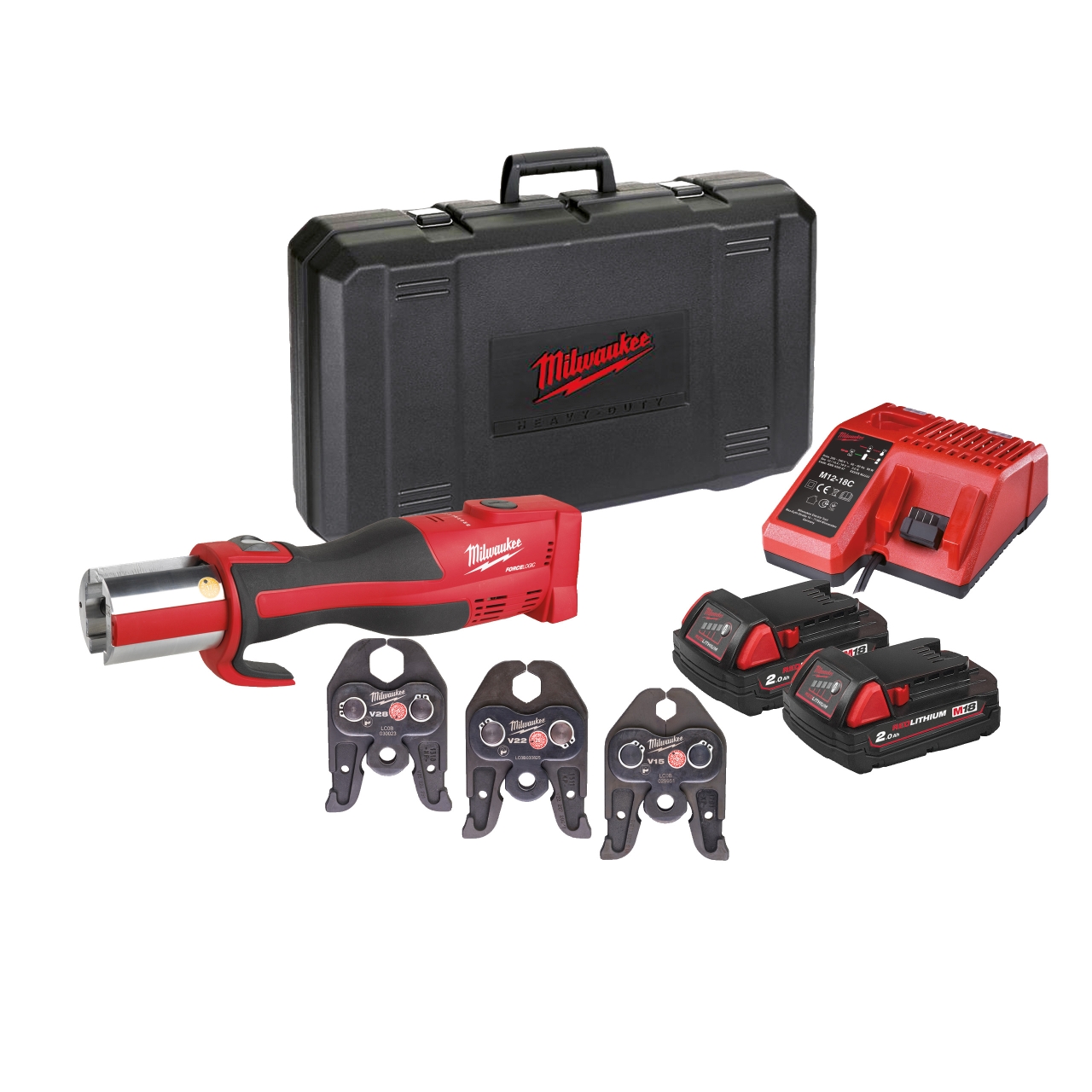 MILWAUKEE M18BLHPT-202C V-SET AKKU-PRESSWERKZEUG IN2