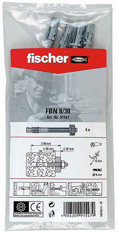 FISCHER Bolzenanker FBN II 8/30 B (4)