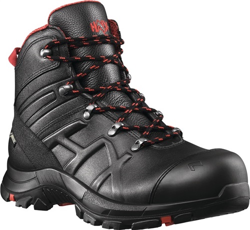 HAIX Sicherheitsstiefel BE Safety 54 Mid Gr.10,5 (45,5) schwarz/rot Leder