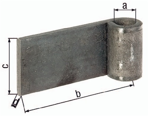 GAH Anschweißband 13x80x40x5mm STA roh GAH