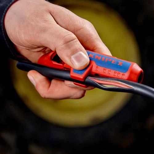 KNIPEX Univ.Abmantelungswerkzeug ErgoStrip® Gesamt-L.130mm f.Linkshänder KNIPEX