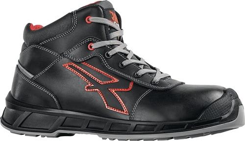 U.POWER Sicherheitsstiefel Sting Gr.43 schwarz-rot S3 CI SRC ESD EN20345 Leder U.POWER