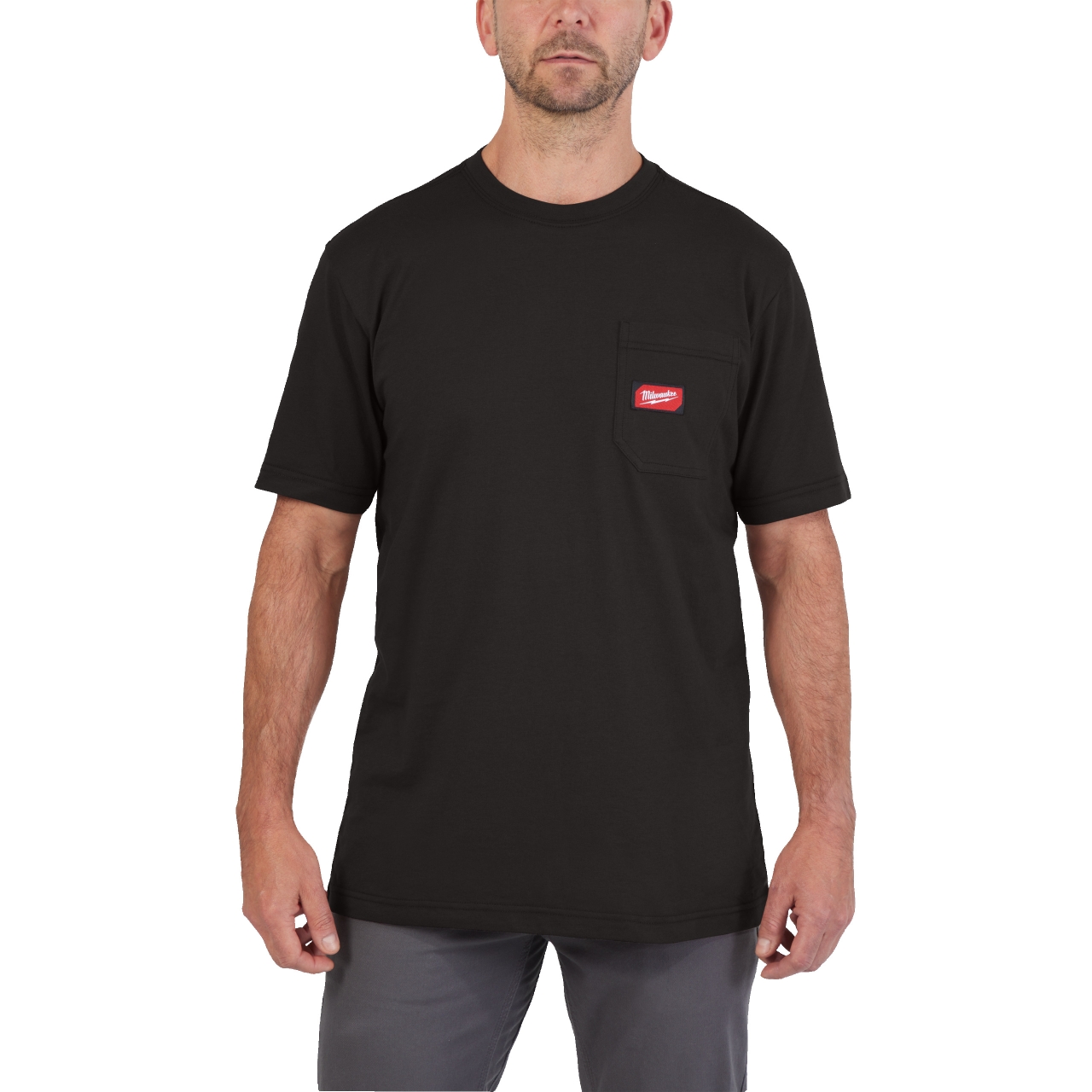 MILWAUKEE Arbeits-T-Shirt schwarz mit UV-Schutz WTSSBL-L