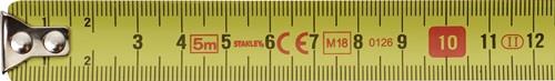 STANLEY Taschenrollbandmaß PowerLock® L.3m B.12,7mm mm/cm EG II Metall Automatic SB