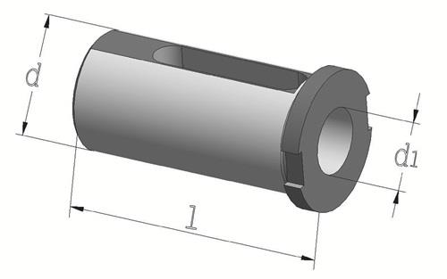 Reduzierbuchse Bohrungs-D.16mm AD 32mm Einspann-L.70mm PROMAT