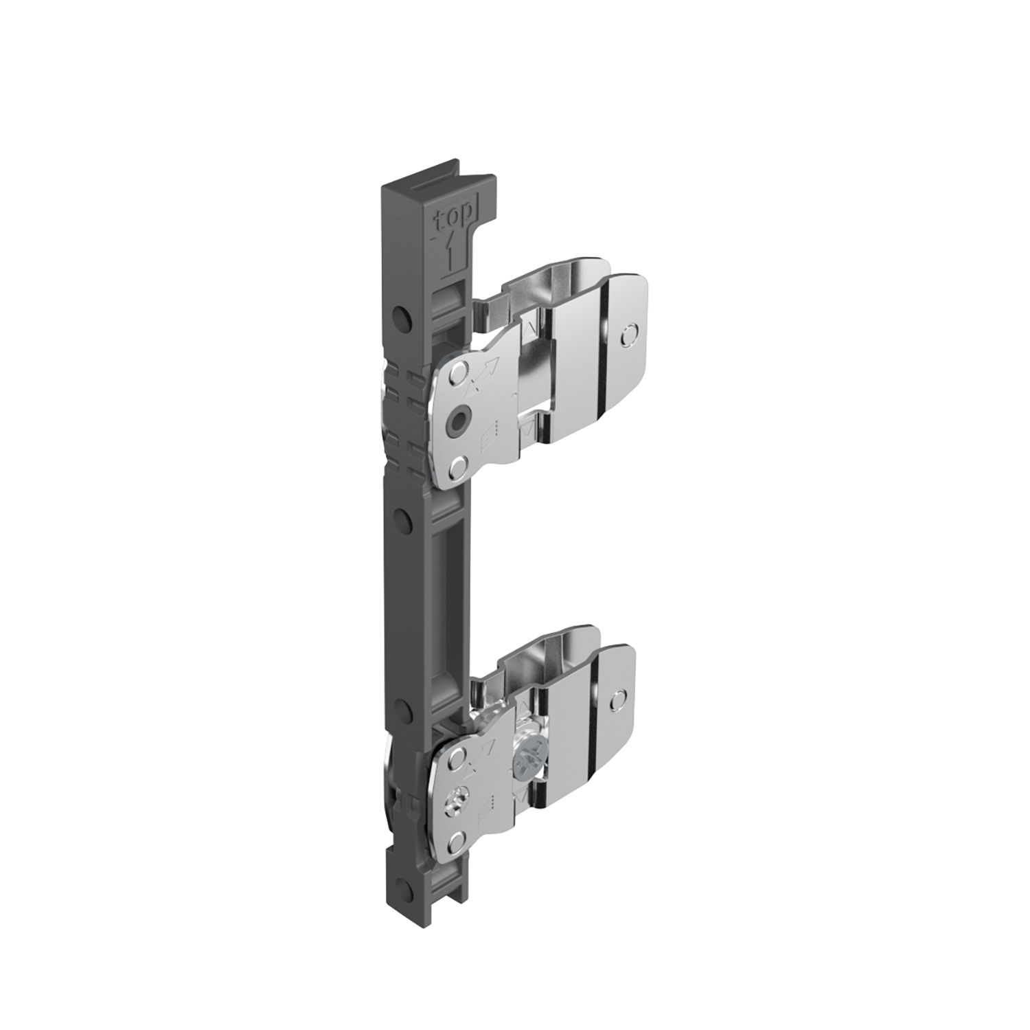 HETTICH AvanTech YOU Frontbefestigung für Zarge, Höhe 187 / 251 mm, zum Anschrauben, 9255838