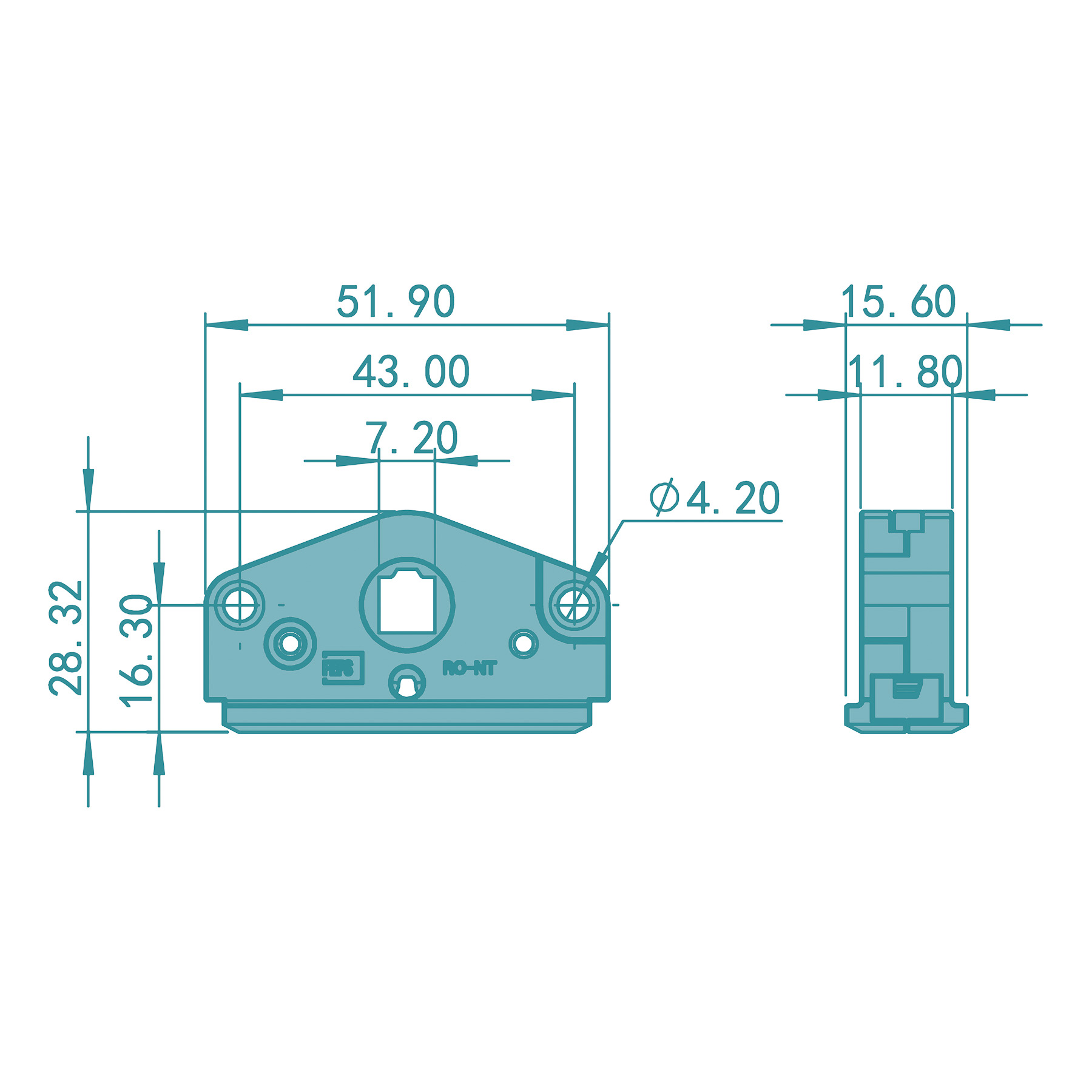 FEPS Gear Getriebegehäuse RO-NT inkl. Zahnrad für Fenstergetriebe der Marke Roto Serie ROTO NT ROTO NX ROTO KURIER 2 D15,0