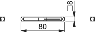 HOPPE® Profilvollstift, Eisen 80 mm verzinkt