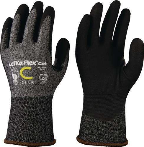 LEIPOLD Schnittschutzhandschuhe LeiKaFlex® CUT RL 1636 Gr.8 grau/schwarz EN 388 PSA II