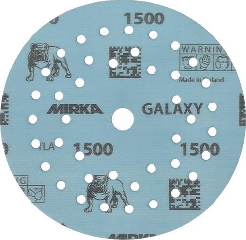 MIRKA Haftschleifscheibe GALAXY Grip Multifit 125mm K.1500 f.HO/Metall/Lack/Ku.