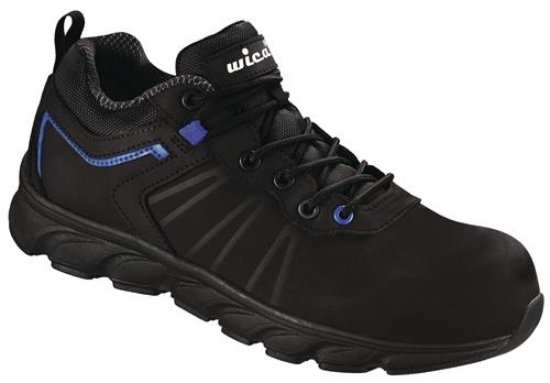 WICA Sicherheitsschuh VEZZO Gr.46 W.10,5 schwarz/blau S3 SRC EN20345 Action-Nubuklede