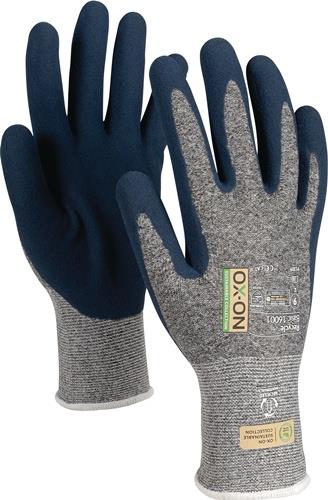 OX-ON Handschuh Recycle Basic 16001 Gr.8 blau/hellblau EN388 EN420+A1 PSA II OX-ON