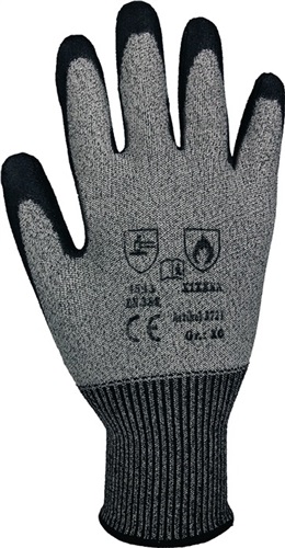 PROMAT Schnittschutzhandschuhe Gr.10 graumeliert/schwarz EN 388 PSA II 10 PA ASATEX