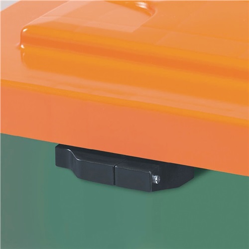 CRAEMER Streugutbehälter L945xB725xH930mm 400l HD-PE grün/orange