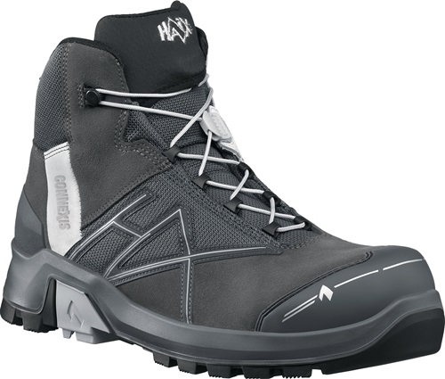 HAIX Sicherheitsstiefel Connexis® GTX mid Gr.6,5(40) grau/silber S3 HRO HI CI WR SRC