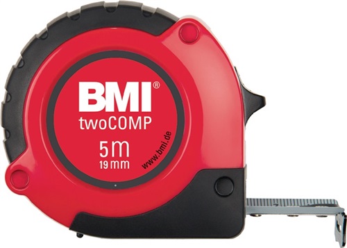 BMI Taschenrollbandmaß twoComp L.3m B.16mm mm/mm EG II ABS m.Magnet SB BMI