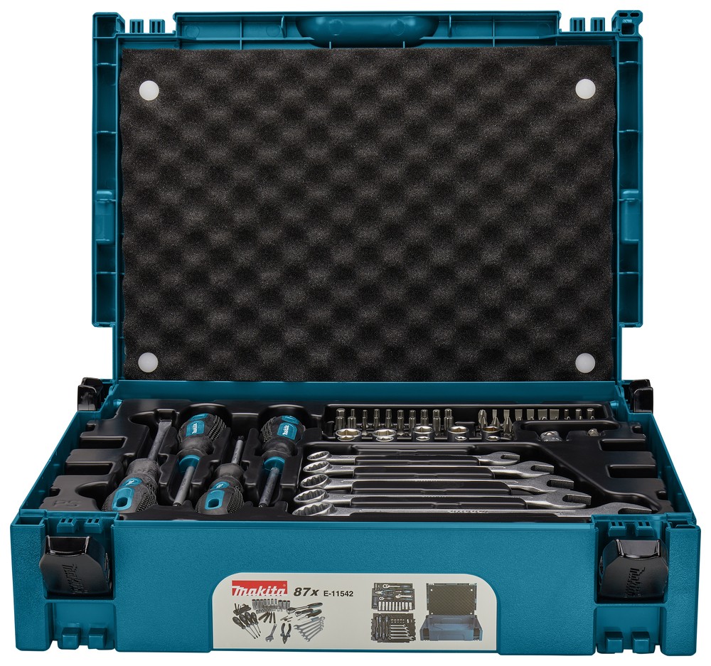 Makita Werkzeug-Set 87-tlg. im MAKPAC Gr.1, E-11542