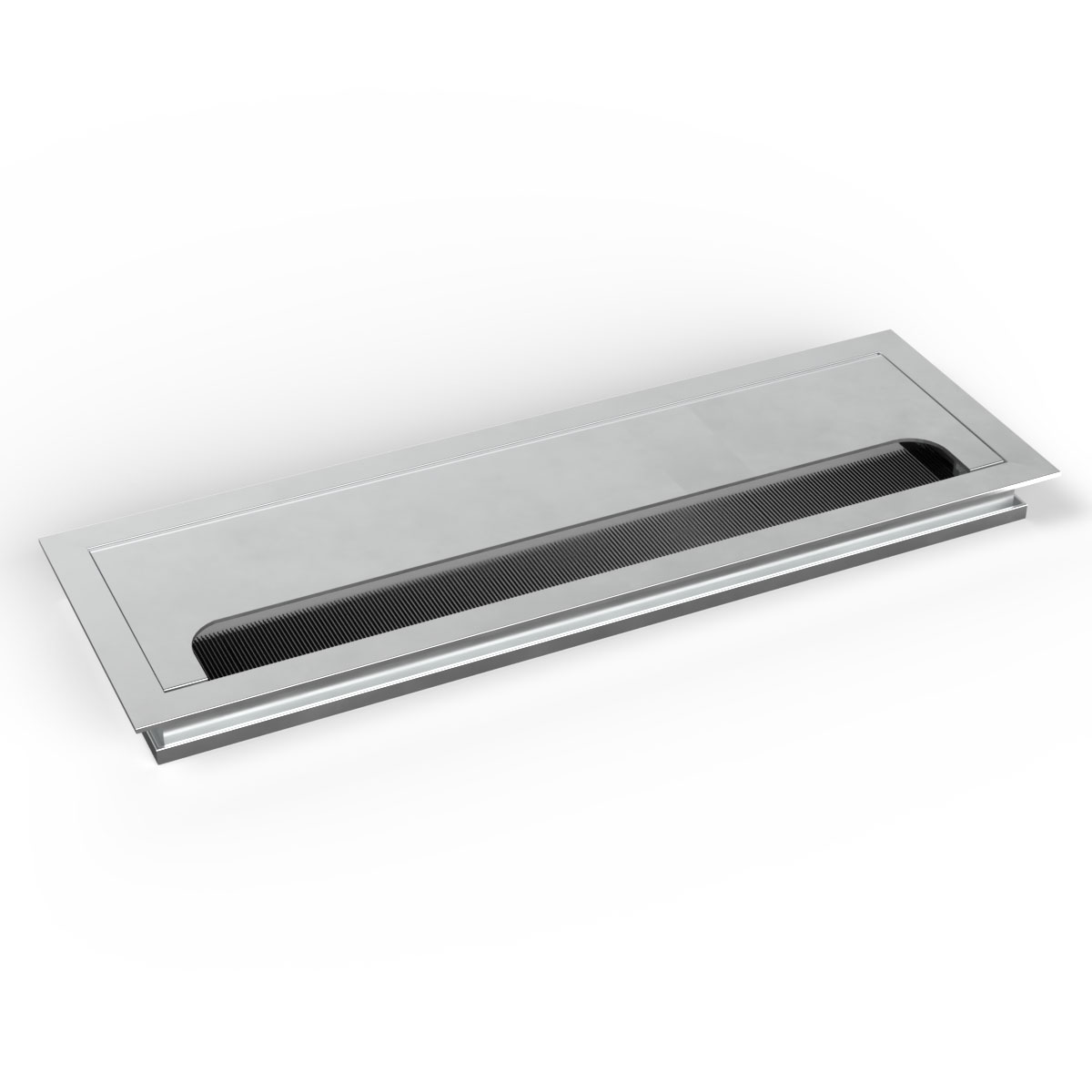 BMB EXIT Edge 16 Kabeldurchlass, 80x240x16 mm, alu/alu