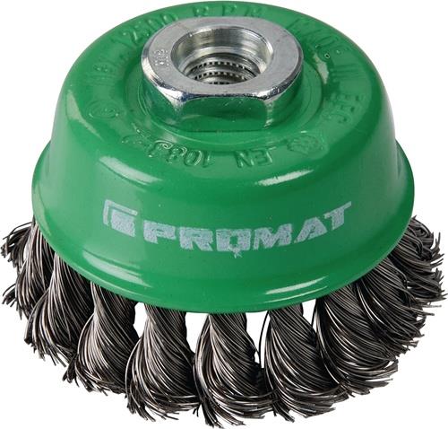 PROMAT Topfbürste D.65mm Drahtstärke 0,35mm VA 12500min-¹ PROMAT