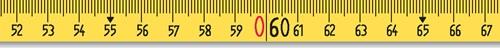 BMI Rahmenbandmaß ERGOLINE L.30m Band-B.13mm A mm/cm EG II Alu.gelb Stahlmaßband BMI