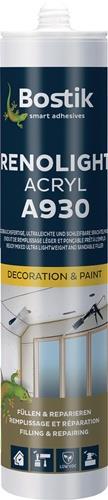 BOSTIK Füllspachtel RENOLIGHT ACRYL A930 weiß B2 n.DIN 4102 300ml BOSTIK